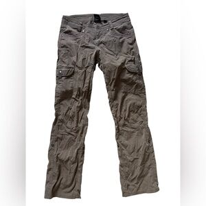 Kuhl Vintage Patina Dye Pants Women's 4 Brown Outdoors Casual Camp Hike READ! ✅